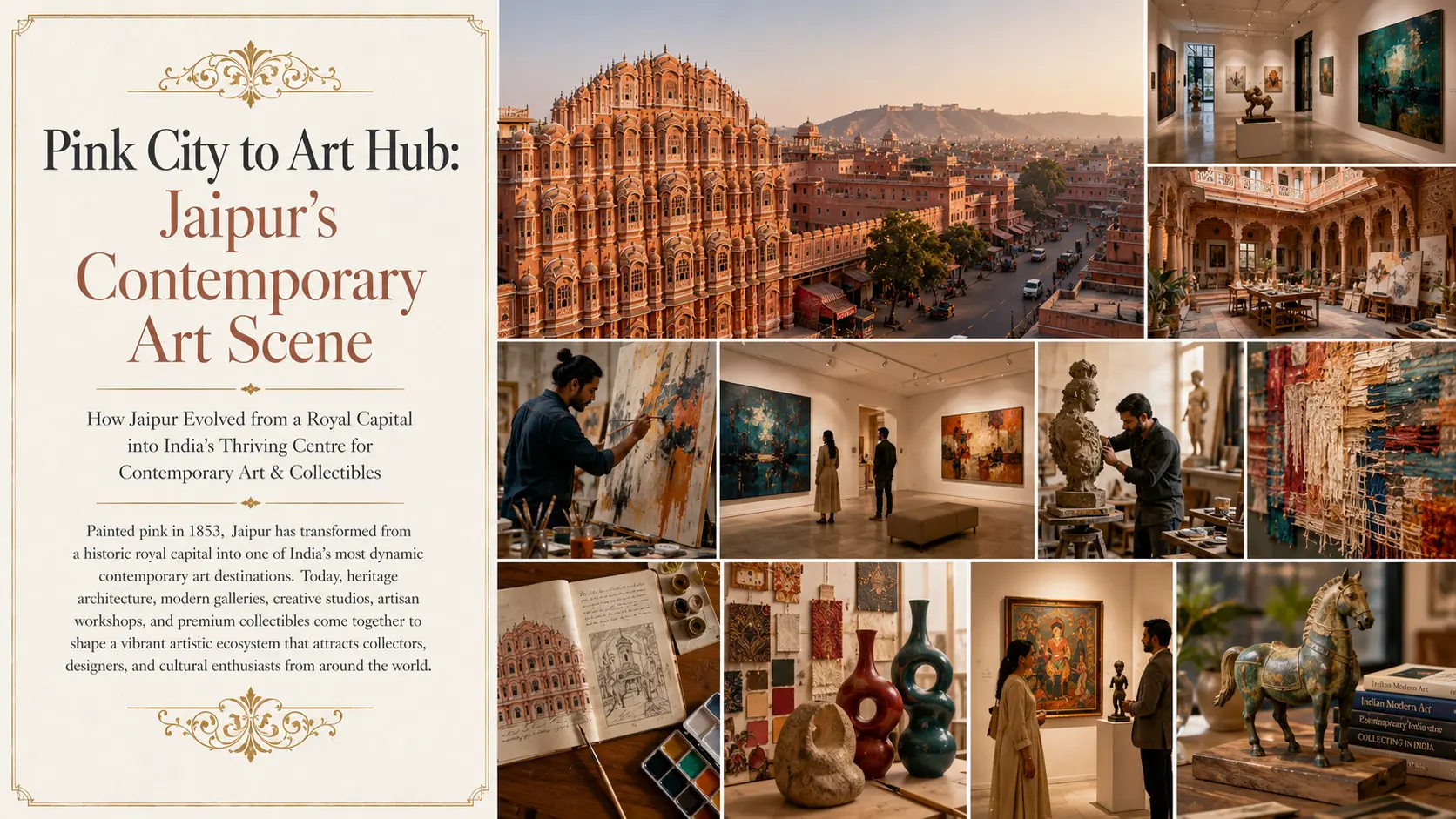 From Pink City to Modern Art Hub: Evolution of Jaipur's Contemporary Art Scene & Premium Collectibles