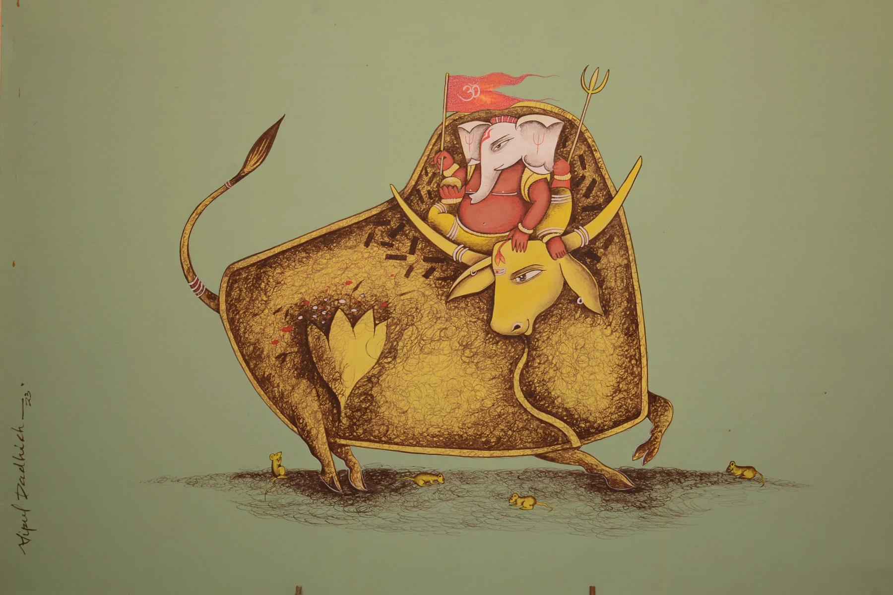 Ganesha on the Sacred Bull